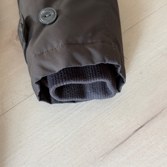 uniqlo mens 3/4 parka coat with hood olive green sz small - Picture 4 of 13